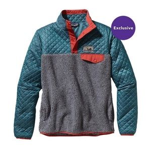 Patagonia mixed media snap t pullover